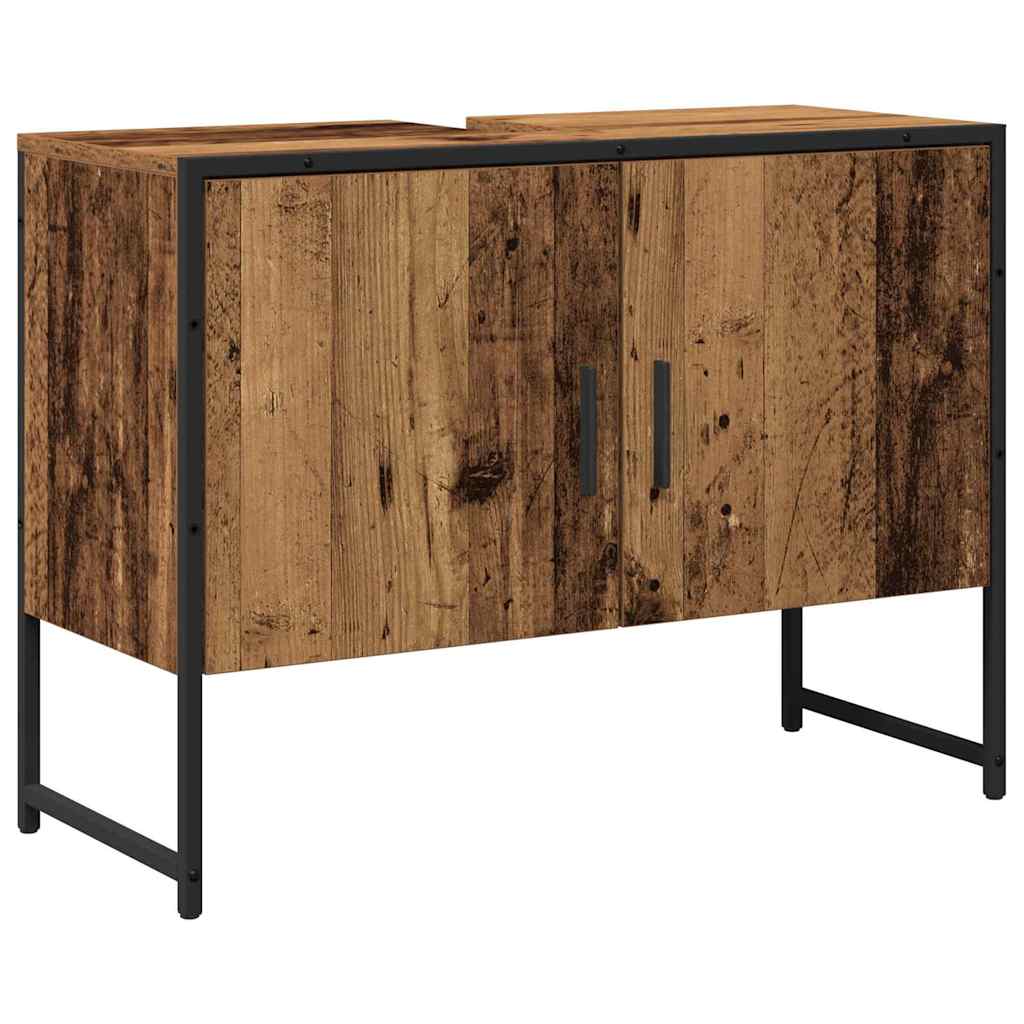 vidaXL Zestaw mebli łazienkowych 2 pcs Brązowy Materiał drewnopochodny