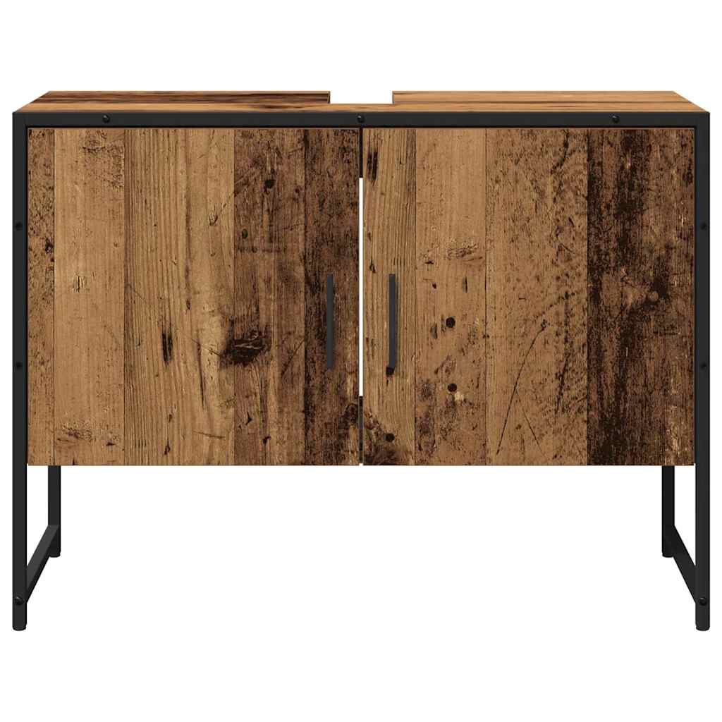 vidaXL Zestaw mebli łazienkowych 2 pcs Brązowy Materiał drewnopochodny