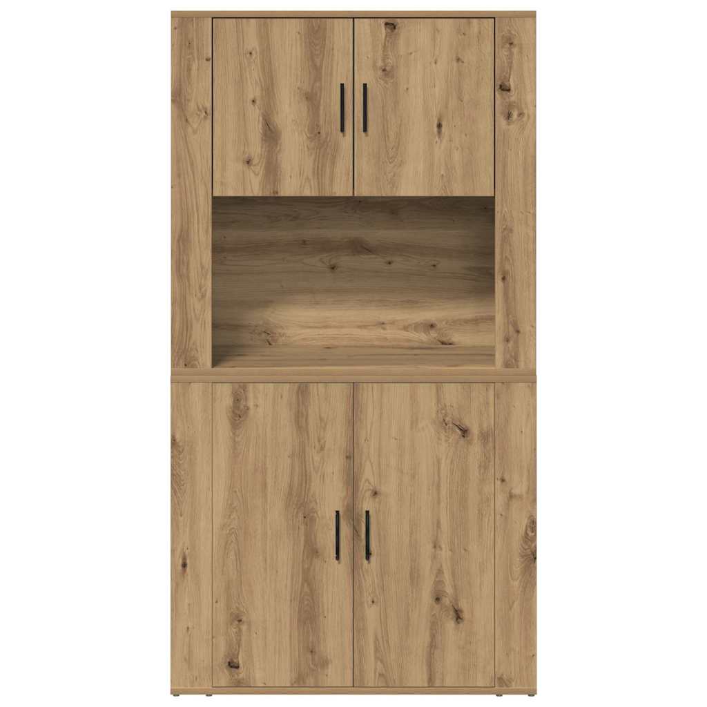 vidaXL Highboard Dąb rzemieślniczy 80 x 33 x 150 cm