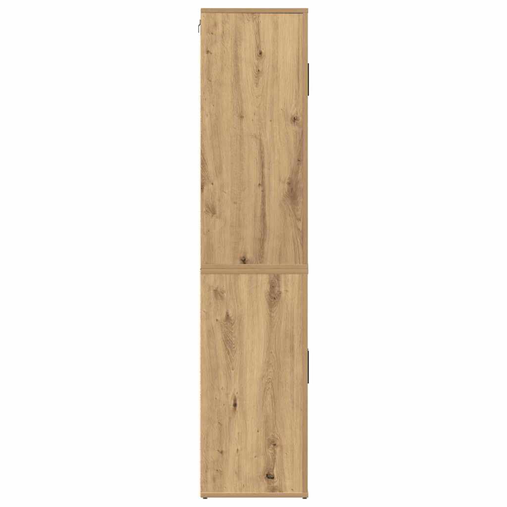 vidaXL Highboard Dąb rzemieślniczy 80 x 33 x 150 cm