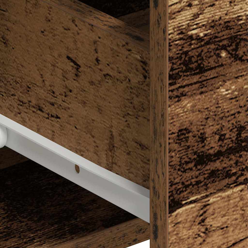 vidaXL Highboard Stare drewno 80 x 33 x 150 cm Materiał drewnopochodny