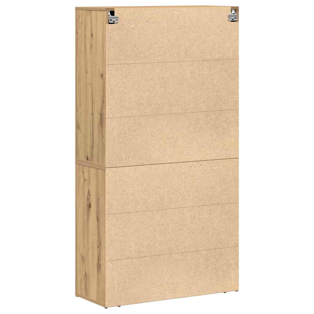vidaXL Highboard z szufladą Dąb rzemieślniczy 80 x 33 x 150 cm