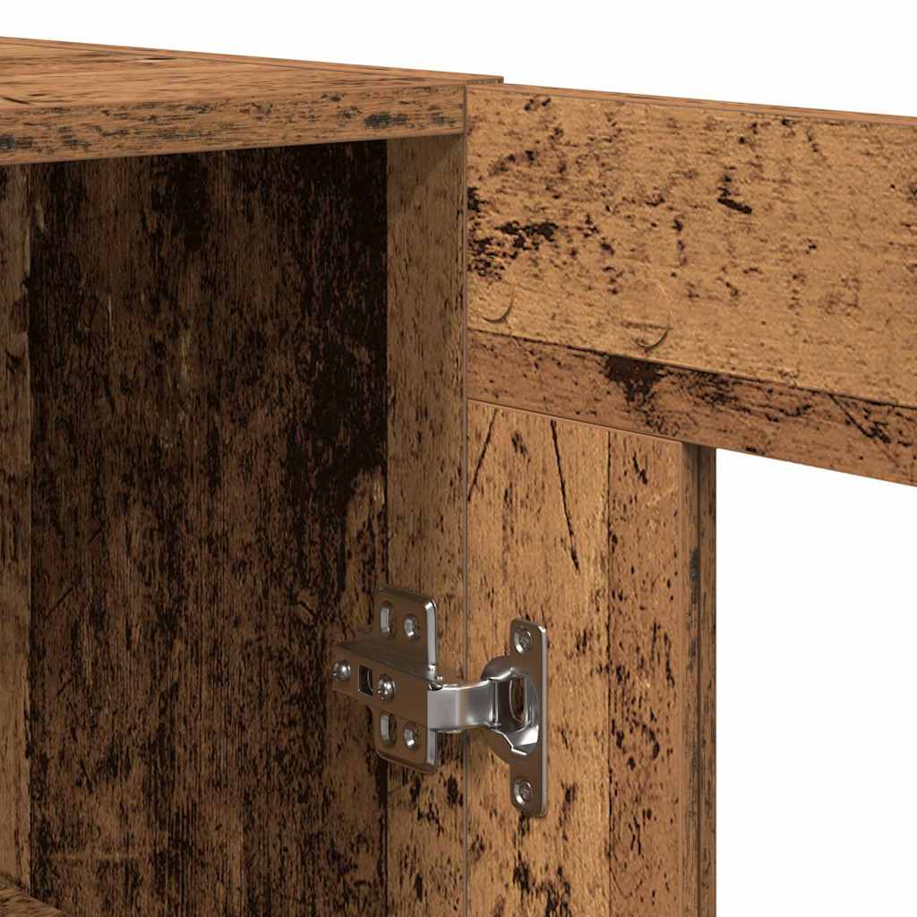 vidaXL Highboard 2 pcs Stare drewno Materiał drewnopochodny