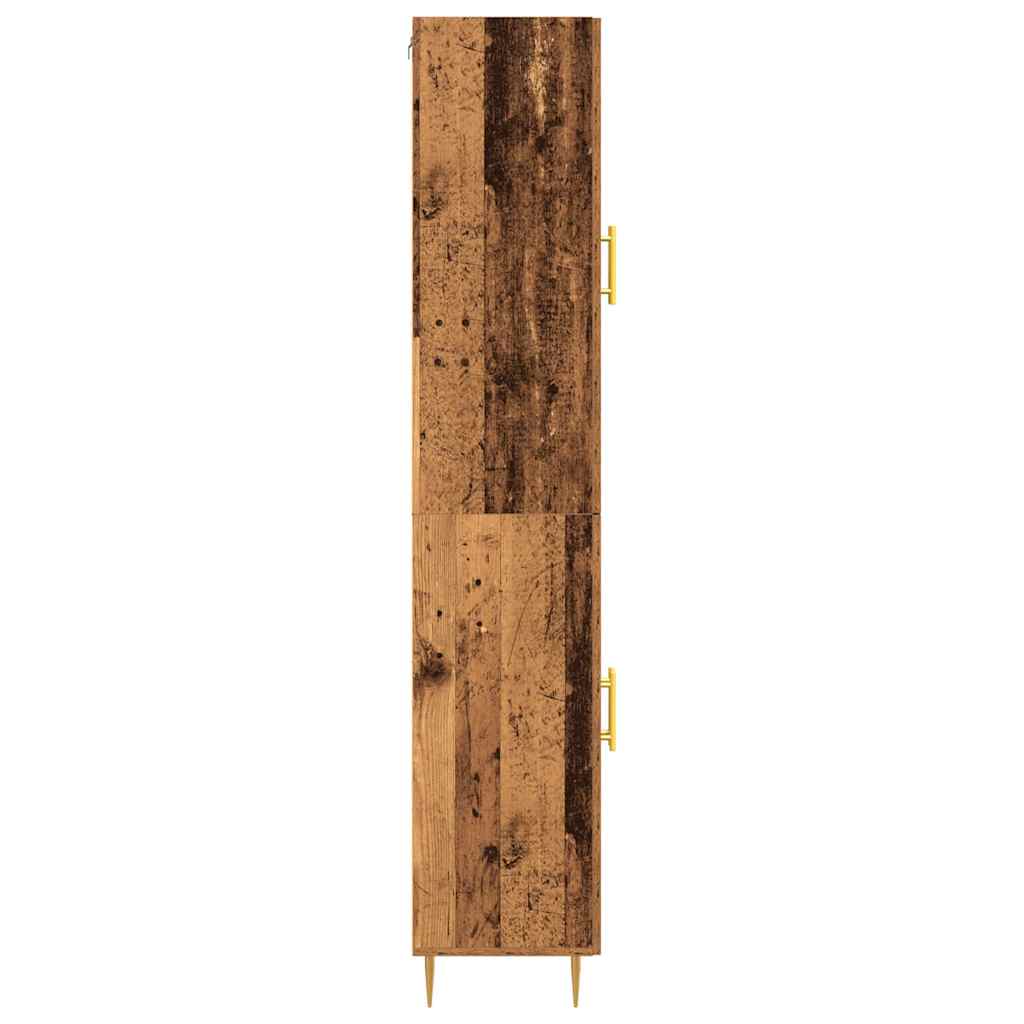 vidaXL Highboard 2 pcs Stare drewno Materiał drewnopochodny