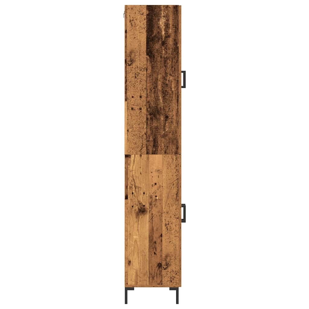vidaXL Highboard 2 pcs Stare drewno 69,5 x 34 x 180 cm