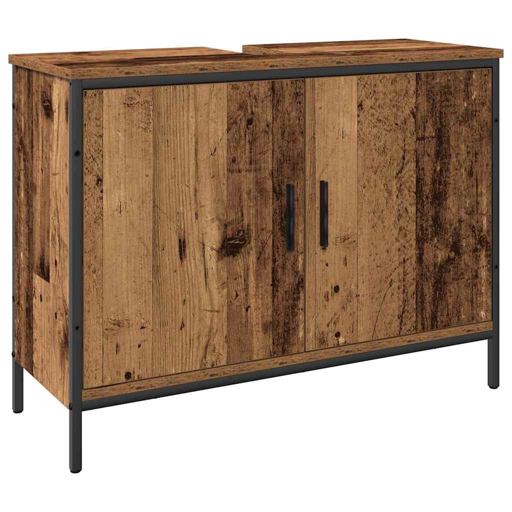 vidaXL Zestaw mebli łazienkowych 3 pcs Brązowy Materiał drewnopochodny