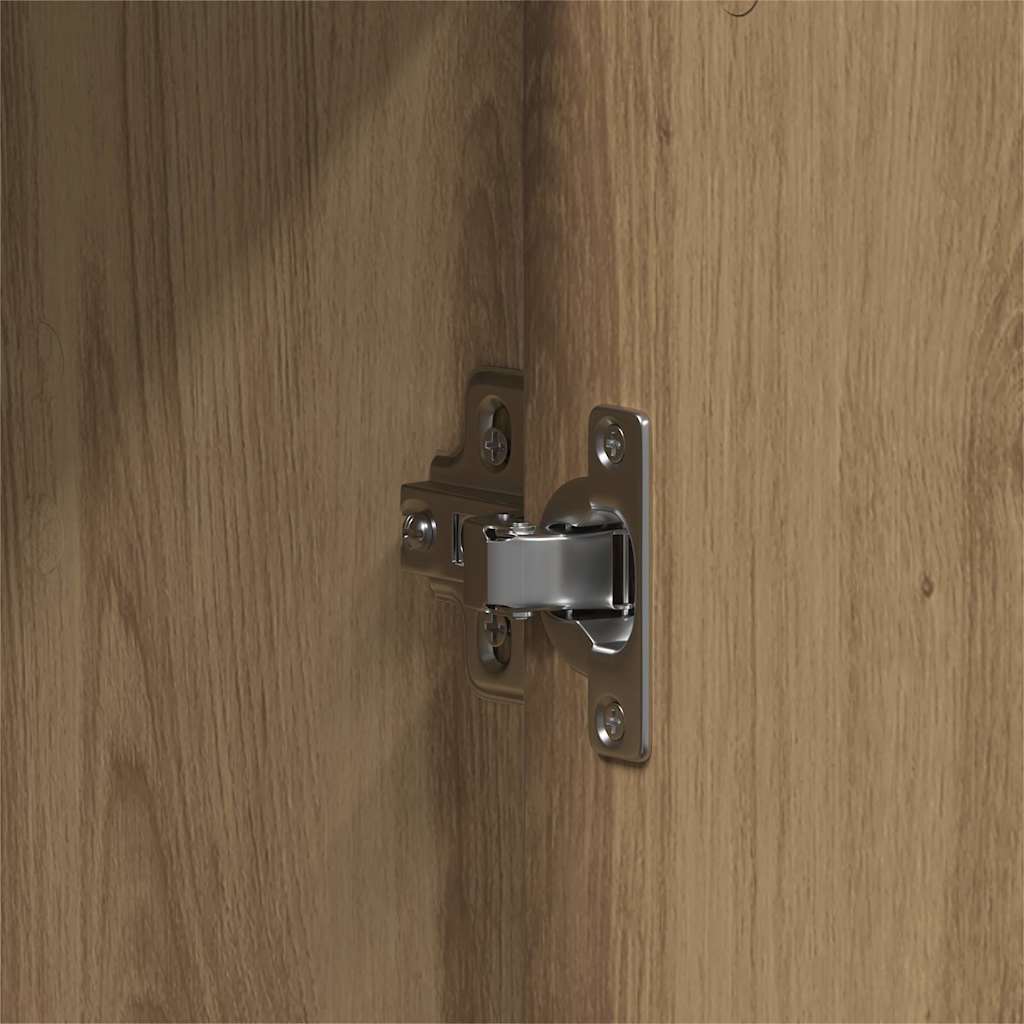 vidaXL Zestaw mebli łazienkowych 3 pcs Brązowy Materiał drewnopochodny