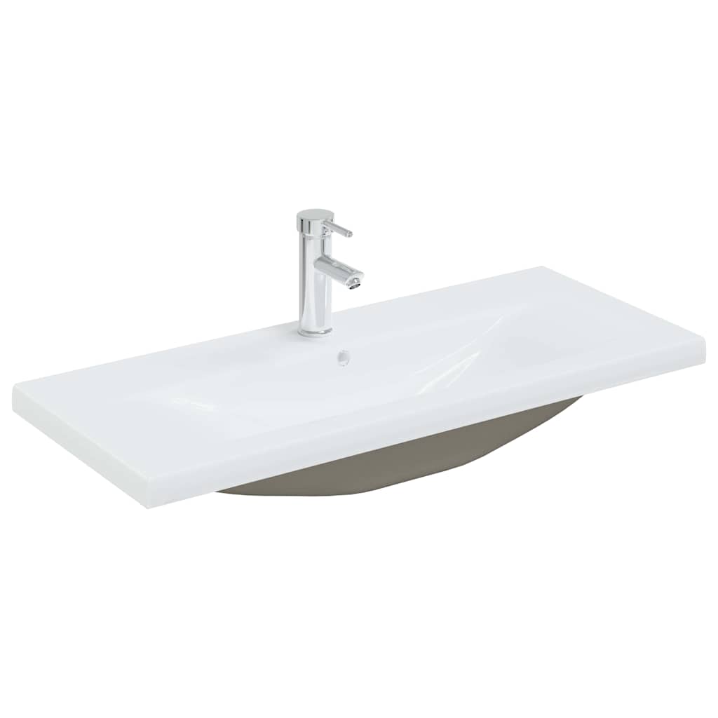 vidaXL Zestaw mebli łazienkowych Montowane na ścianie 4 pcs Czarny Dąb
