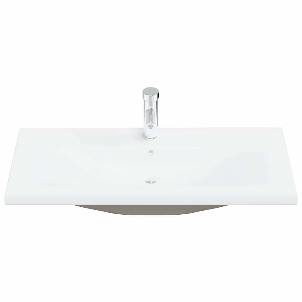 vidaXL Zestaw mebli łazienkowych Montowane na ścianie 4 pcs Czarny Dąb