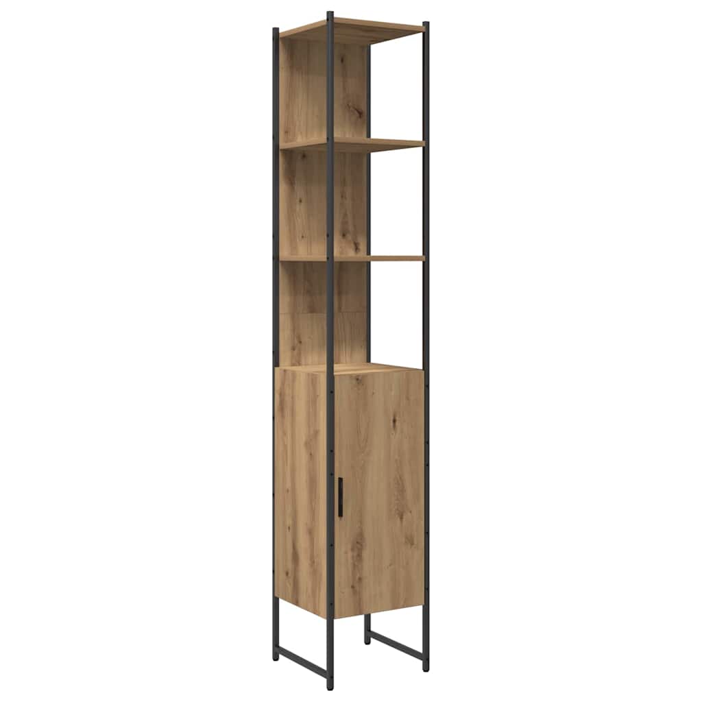 vidaXL Zestaw mebli łazienkowych 4 pcs Brązowy 33 x 33 x 185.5 cm