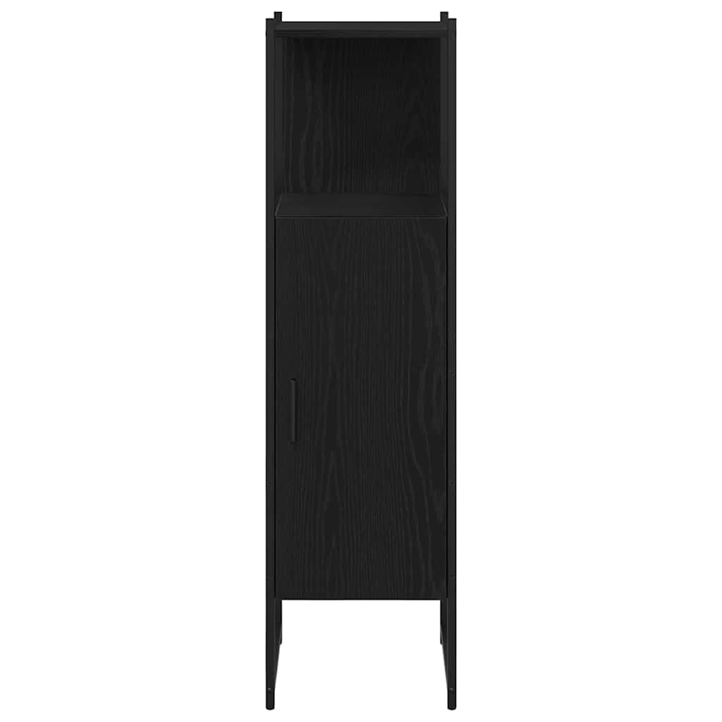vidaXL Zestaw mebli łazienkowych 4 pcs Czarny Materiał drewnopochodny
