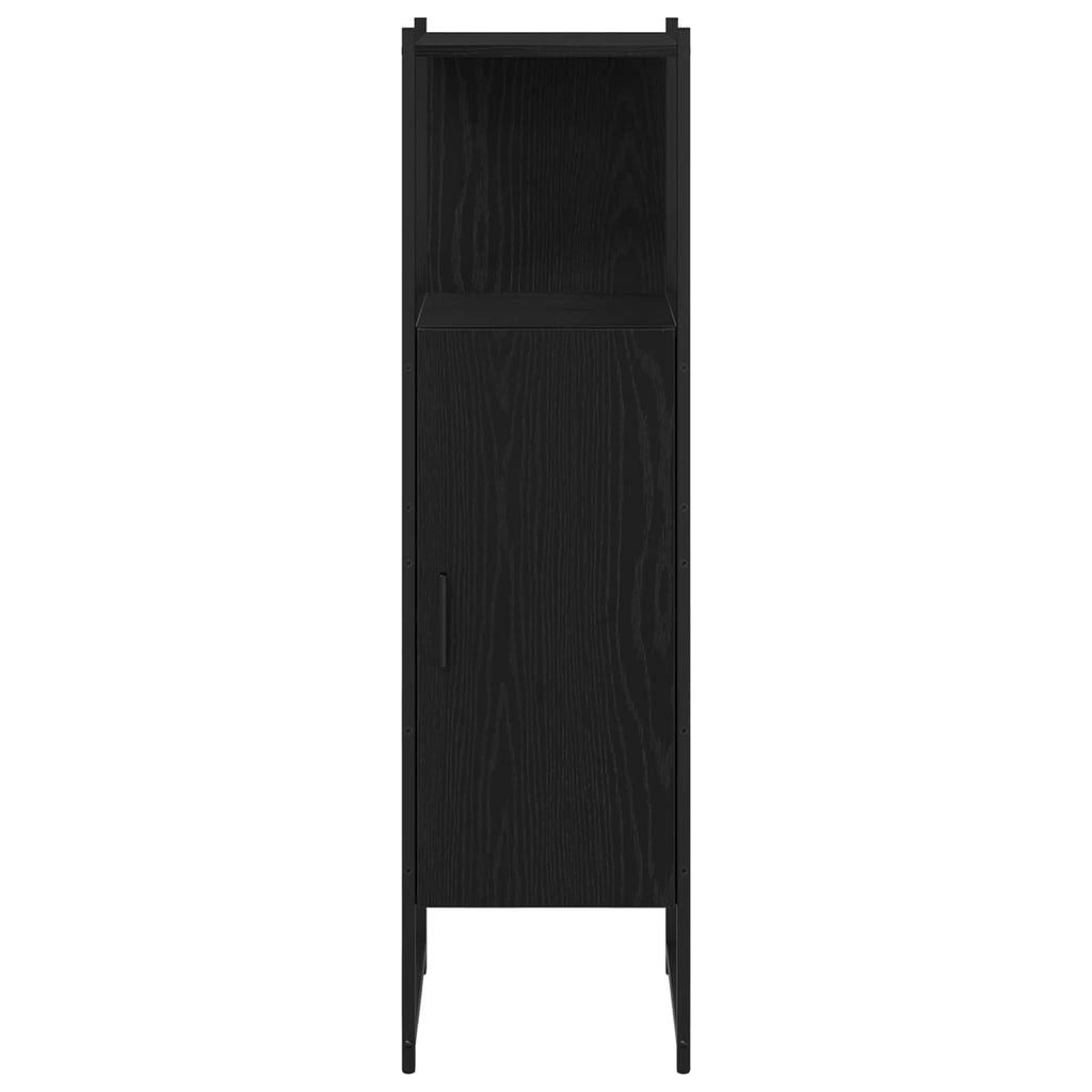 vidaXL Zestaw mebli łazienkowych 4 pcs Czarny Materiał drewnopochodny