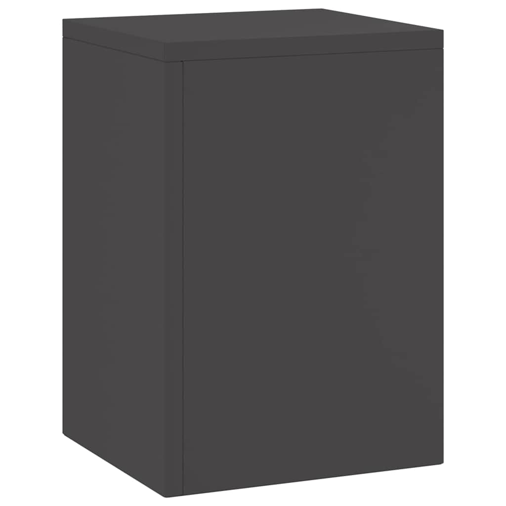 vidaXL Stojak na rośliny 2 pcs Czarny 24 x 24 x 35 cm Stal