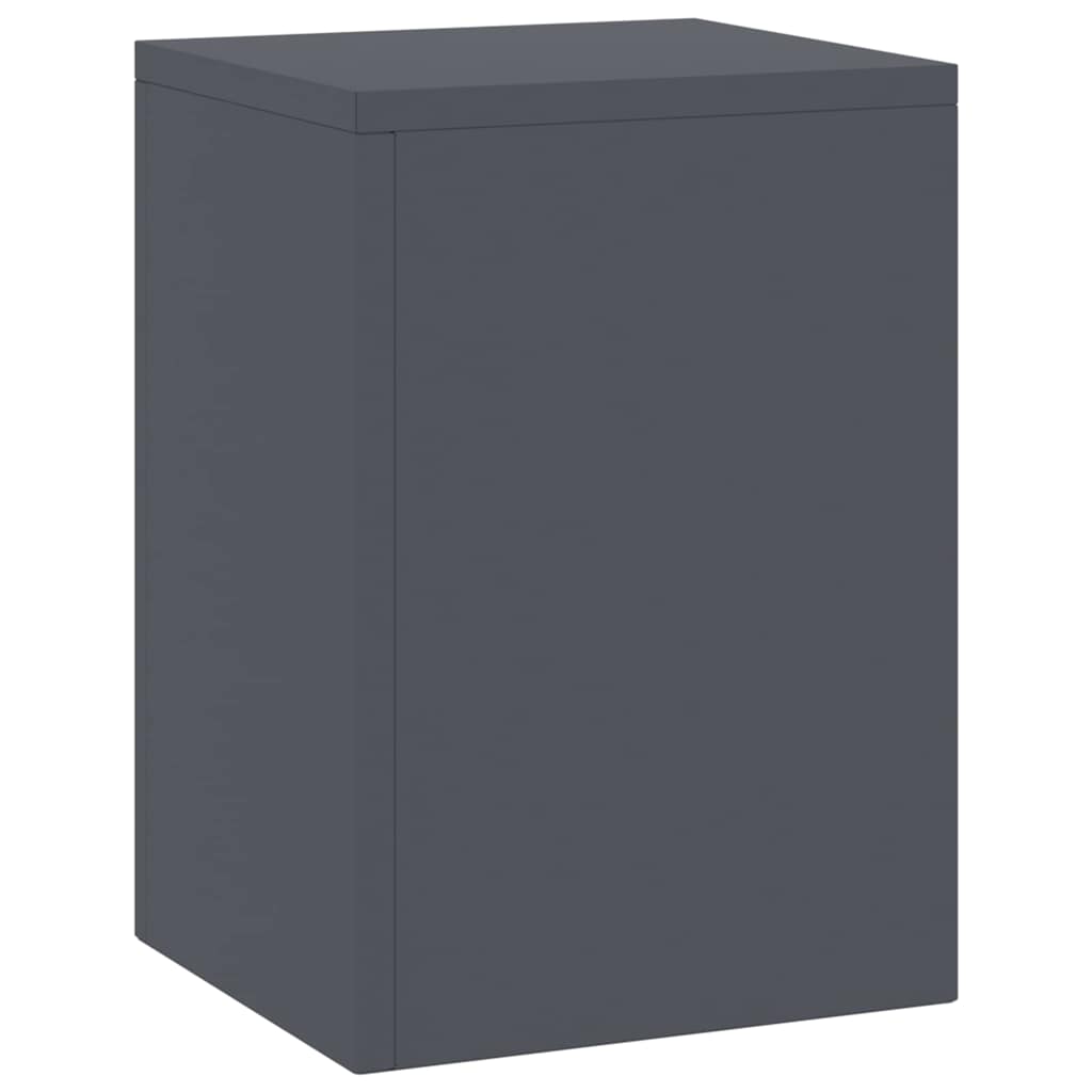 vidaXL Stojak na rośliny 2 pcs Antracyt 24 x 24 x 35 cm Stal