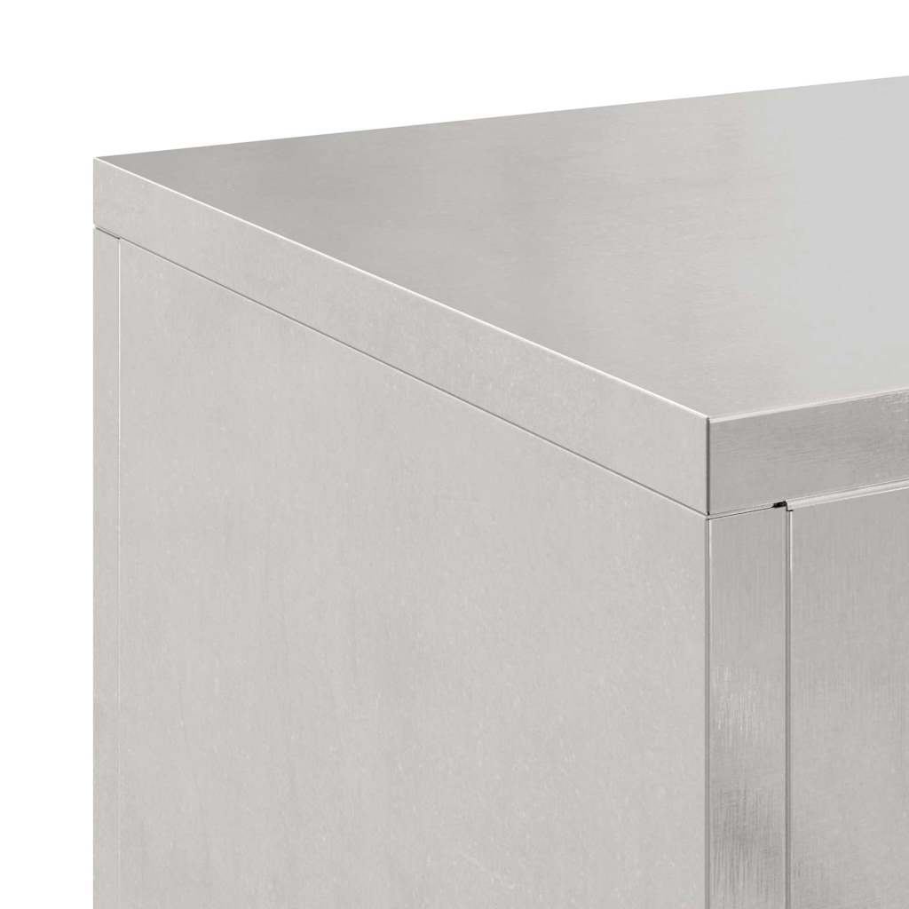 vidaXL Stojak na rośliny 2 pcs Srebrny 24 x 24 x 35 cm stal nierdzewna