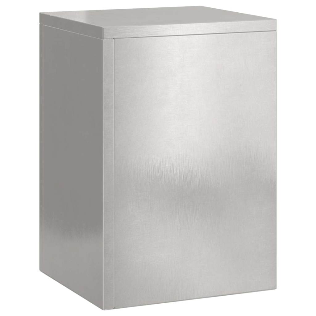 vidaXL Stojak na rośliny 2 pcs Srebrny 24 x 24 x 35 cm stal nierdzewna