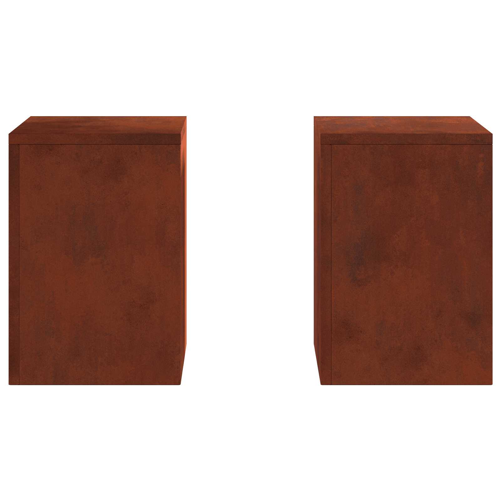 vidaXL Stojak na rośliny 2 pcs Rdzawy 24 x 24 x 35 cm