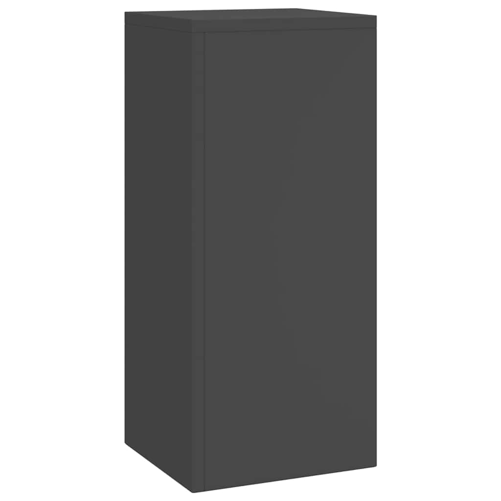 vidaXL Stojak na rośliny 2 pcs Czarny 24 x 24 x 55 cm Stal