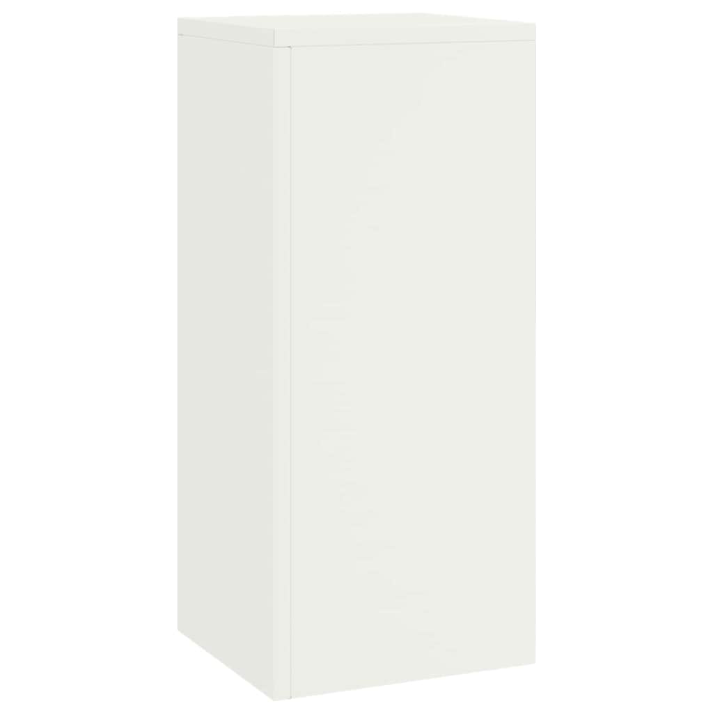 vidaXL Stojak na rośliny 2 pcs Biały 24 x 24 x 55 cm Stal