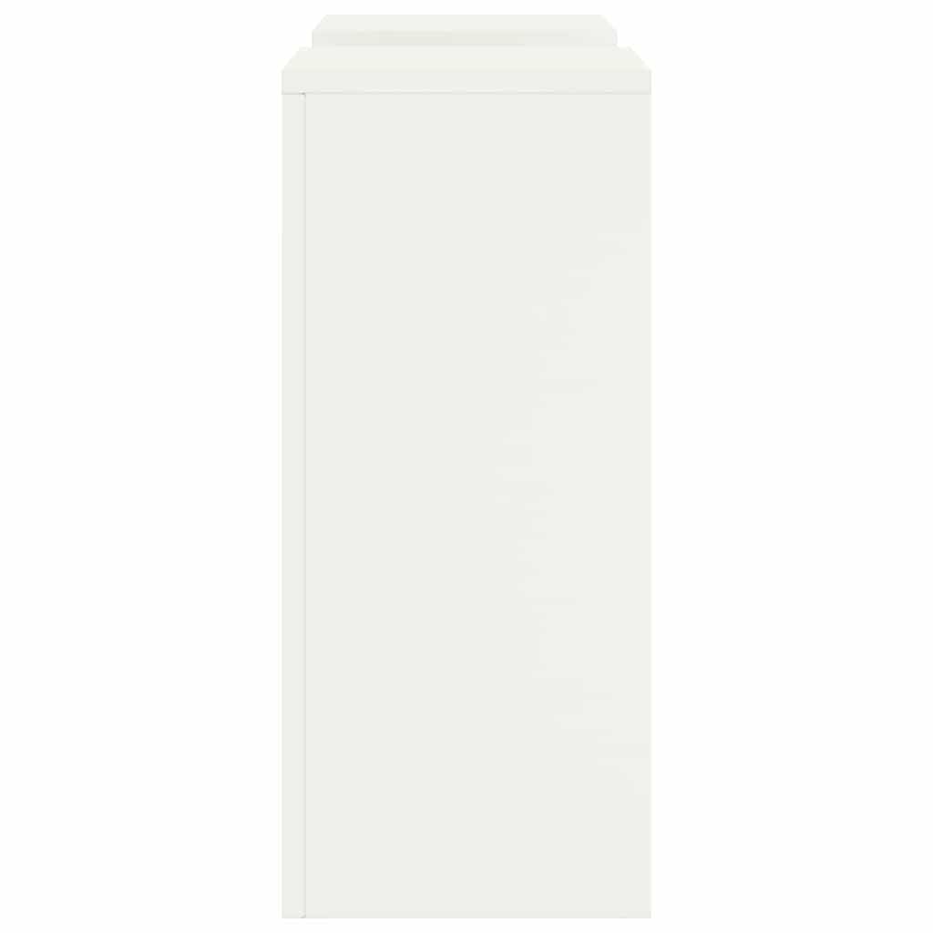 vidaXL Stojak na rośliny 2 pcs Biały 24 x 24 x 55 cm Stal