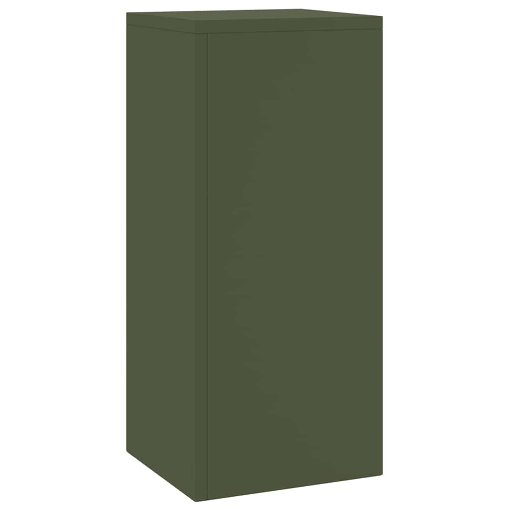 vidaXL Stojak na rośliny 2 pcs oliwkowy 24 x 24 x 55 cm Stal