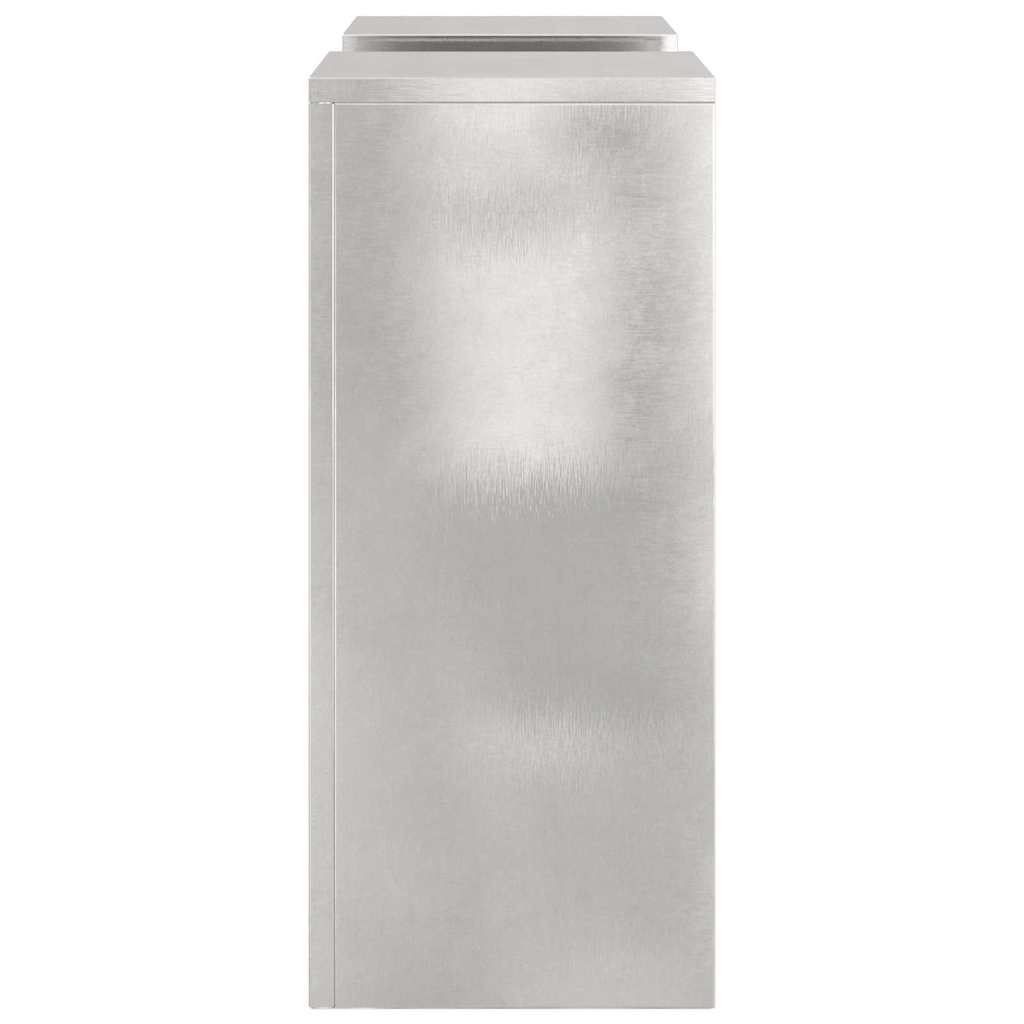 vidaXL Stojak na rośliny 2 pcs Srebrny 24 x 24 x 55 cm stal nierdzewna
