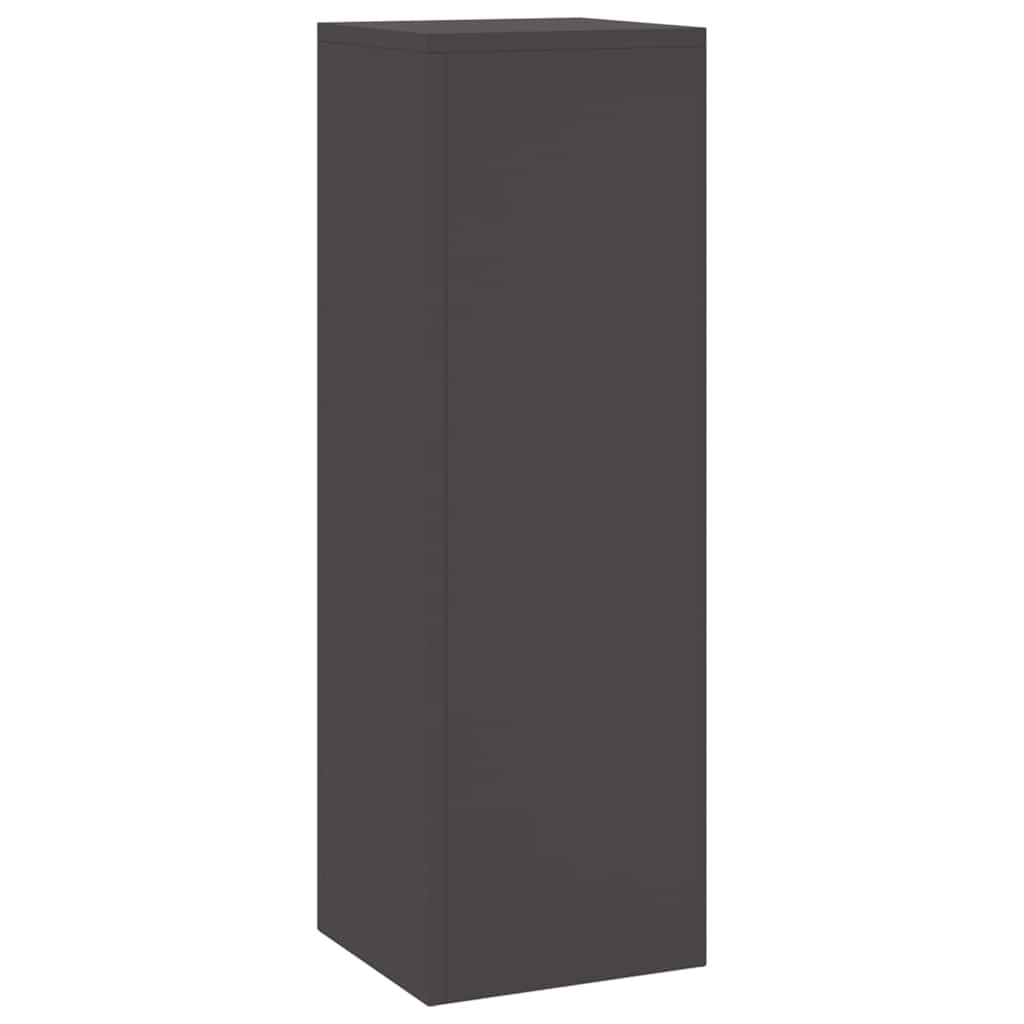 vidaXL Stojak na rośliny 2 pcs Czarny 24 x 24 x 75 cm Stal