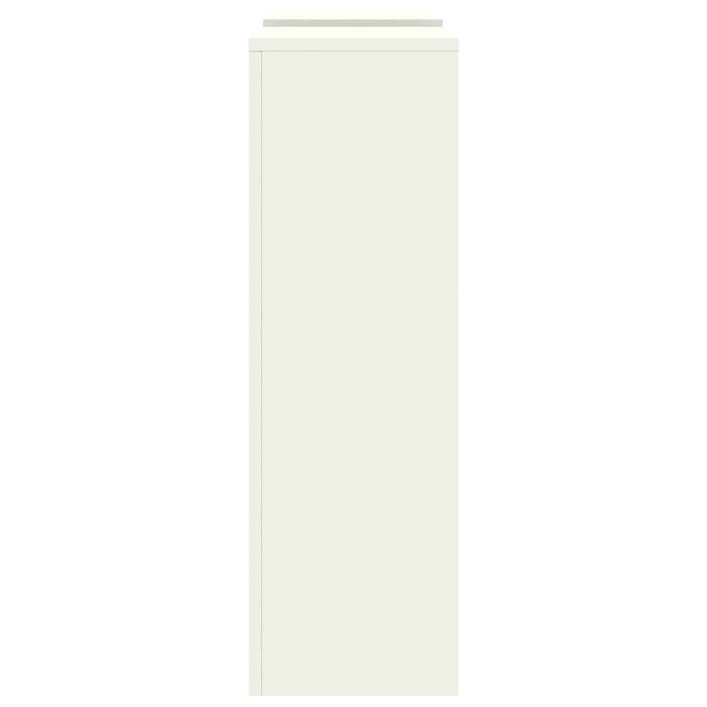 vidaXL Stojak na rośliny 2 pcs Biały 24 x 24 x 75 cm Stal