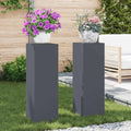 vidaXL Stojak na rośliny 2 pcs Antracyt 24 x 24 x 75 cm Stal