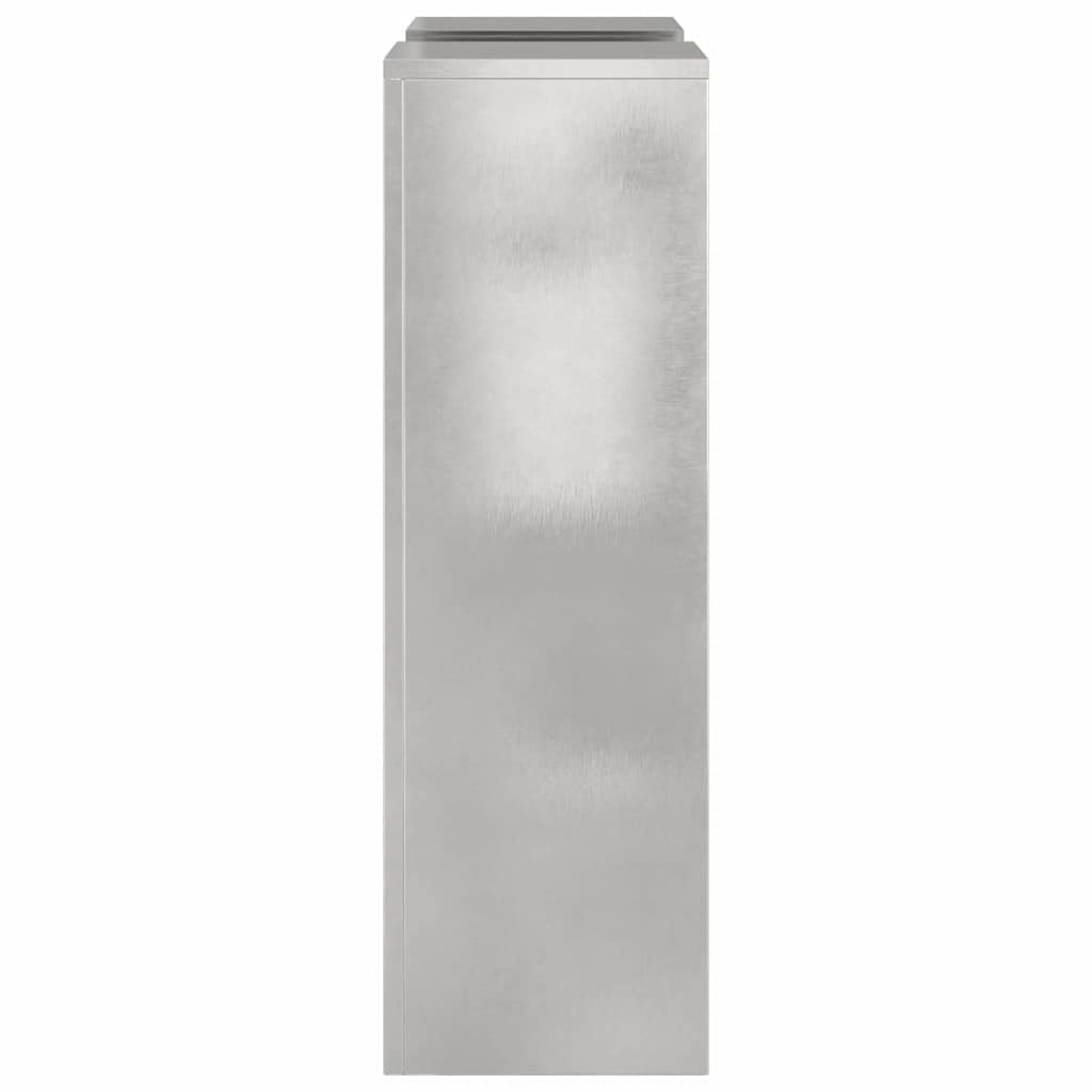 vidaXL Stojak na rośliny 2 pcs Srebrny 24 x 24 x 75 cm stal nierdzewna