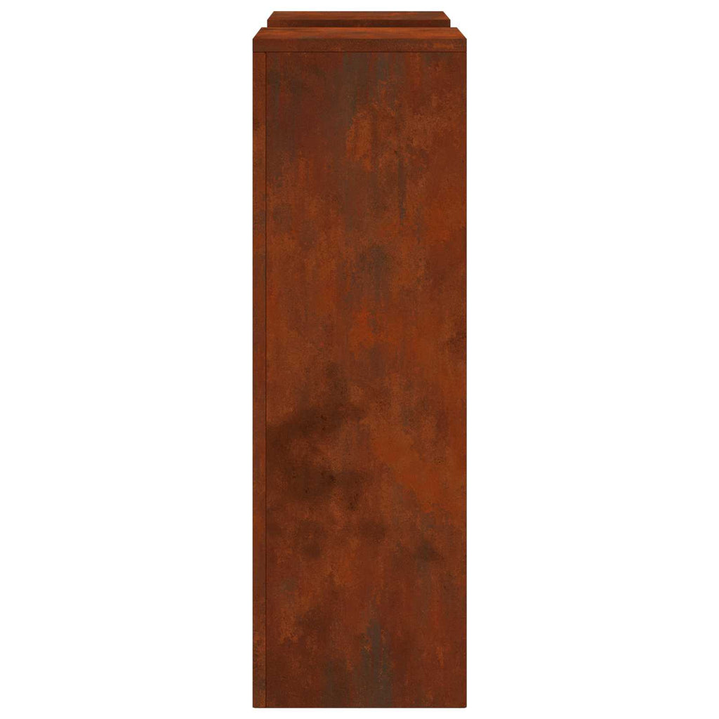 vidaXL Stojak na rośliny 2 pcs Rdzawy 24 x 24 x 75 cm