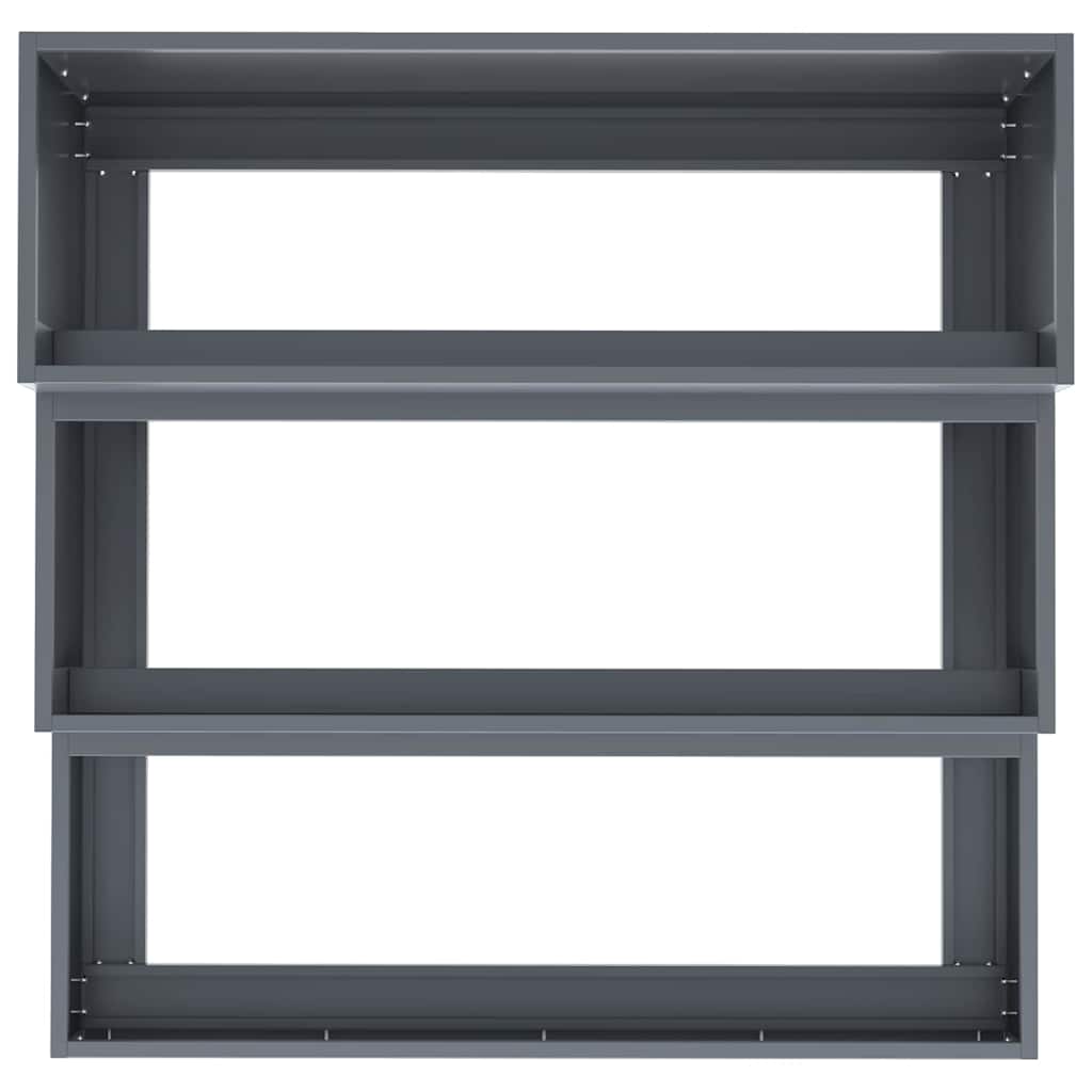 vidaXL Doniczka ogrodowa Antracyt 90 x 90 x 35 cm Stal zimnogięta