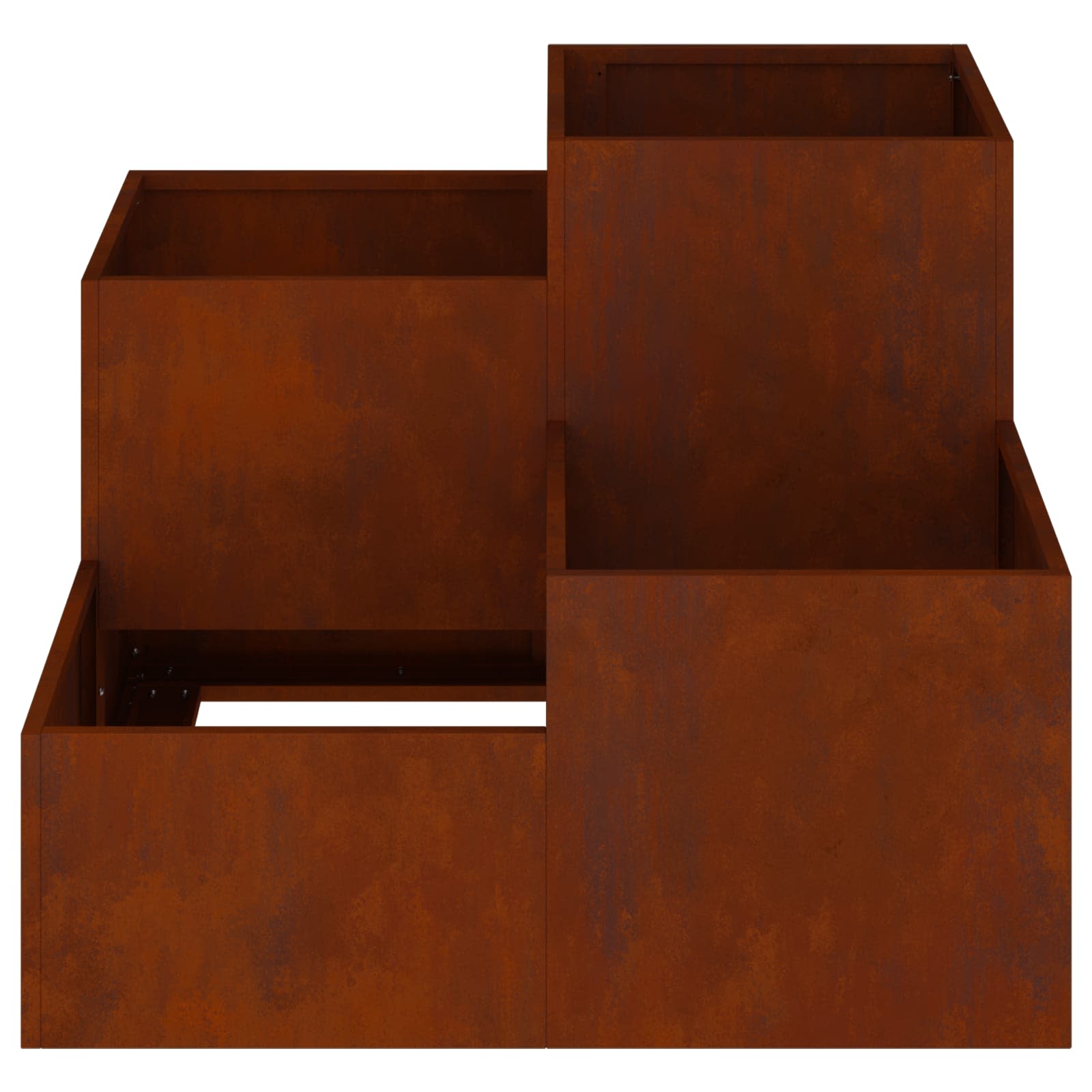 vidaXL Doniczka ogrodowa Rdzawy 80 x 80 x 60 cm