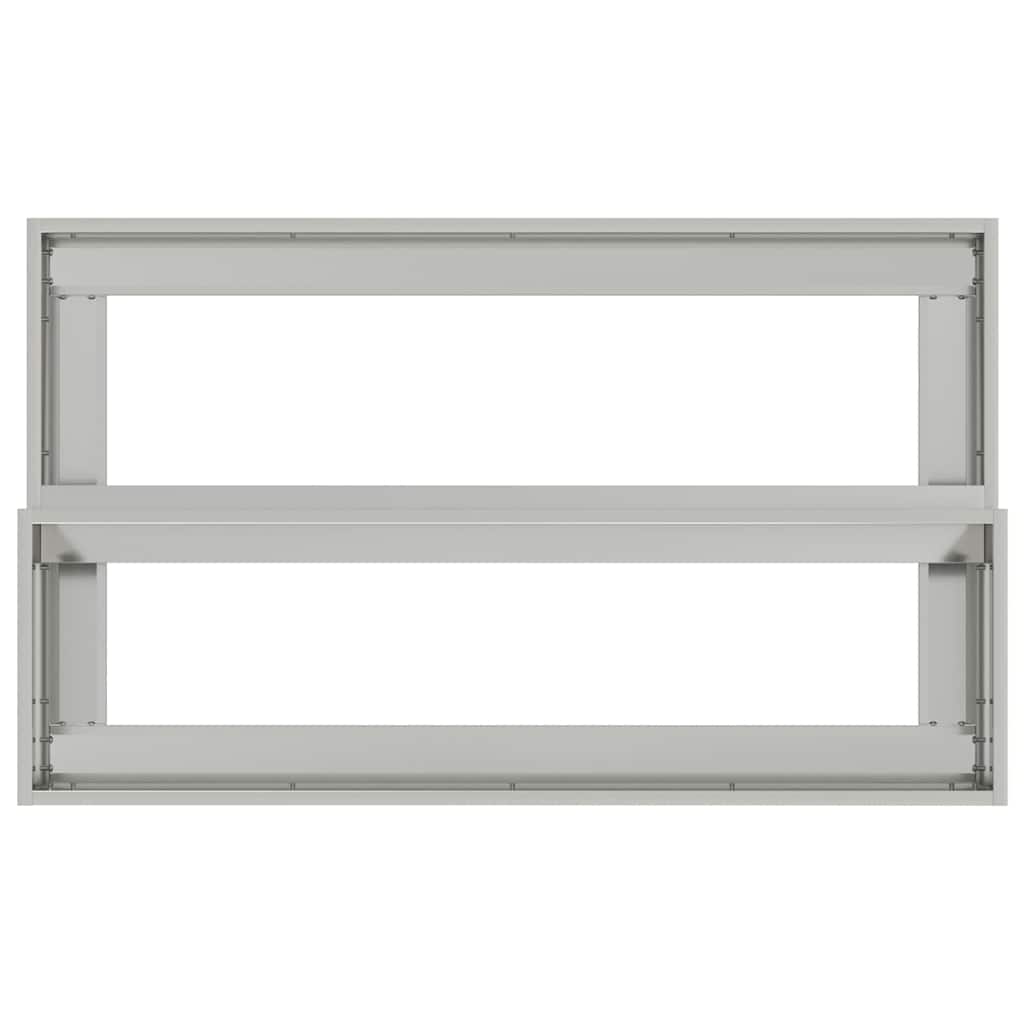 vidaXL Doniczka ogrodowa Srebrny 100 x 60 x 45 cm Stal Galwanizowana