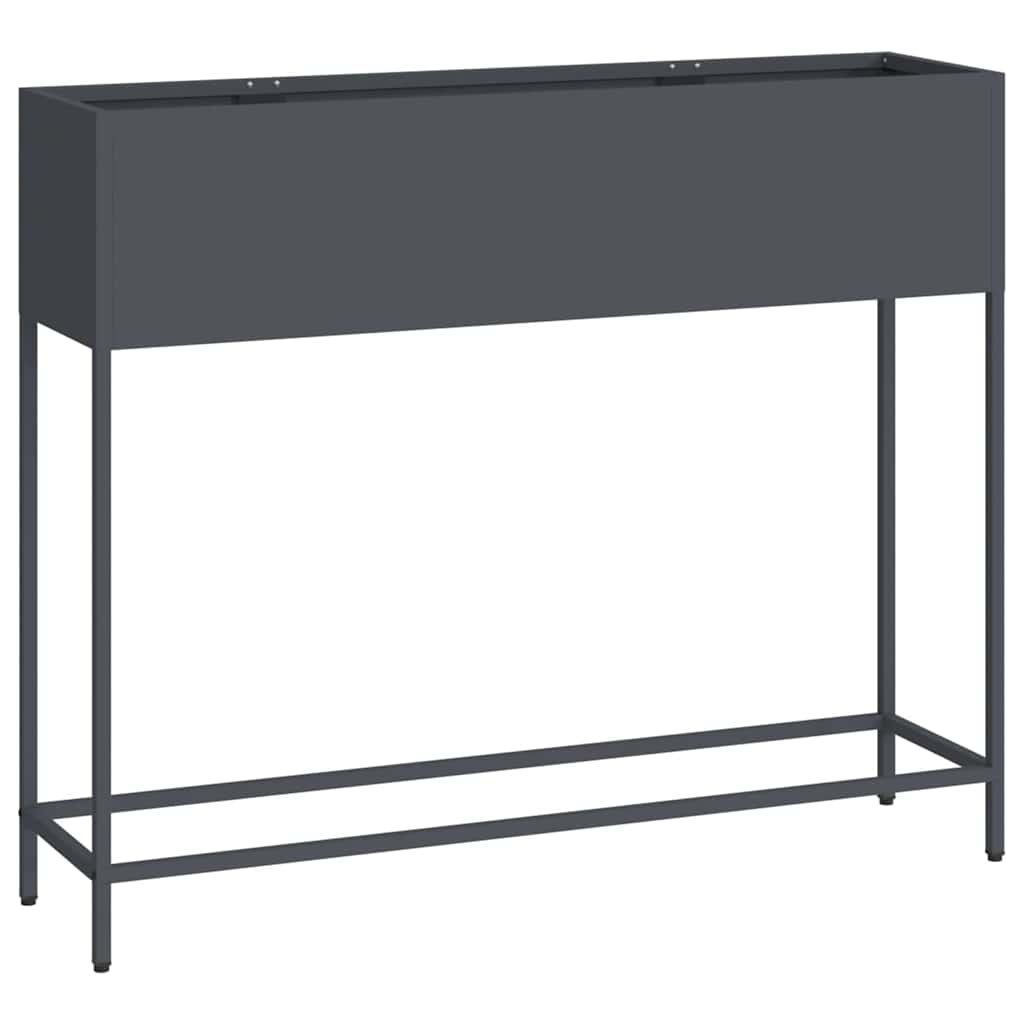vidaXL Podwyższona doniczka ogrodowa Antracyt 100 x 26 x 82 cm Stal