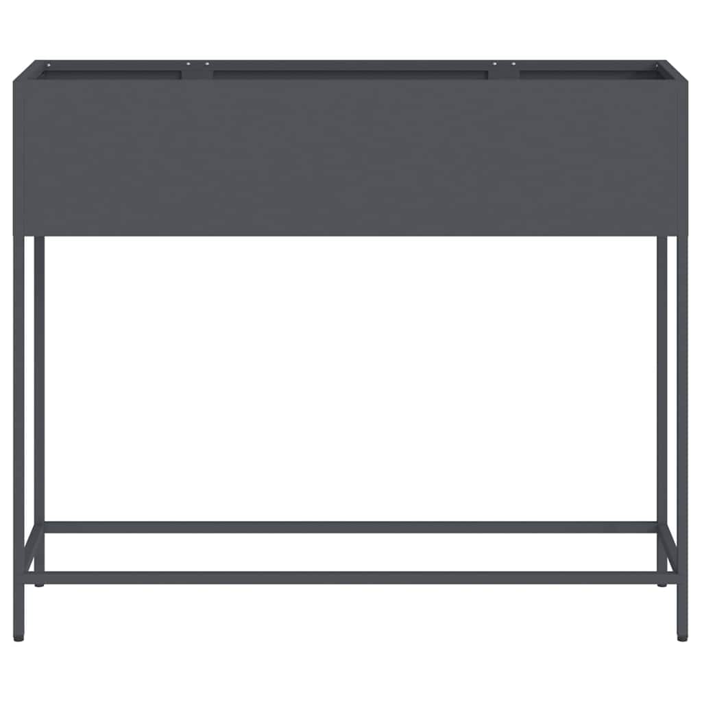 vidaXL Podwyższona doniczka ogrodowa Antracyt 100 x 26 x 82 cm Stal