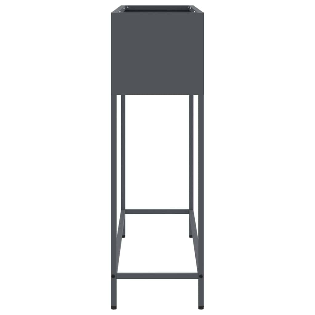 vidaXL Podwyższona doniczka ogrodowa Antracyt 100 x 26 x 82 cm Stal