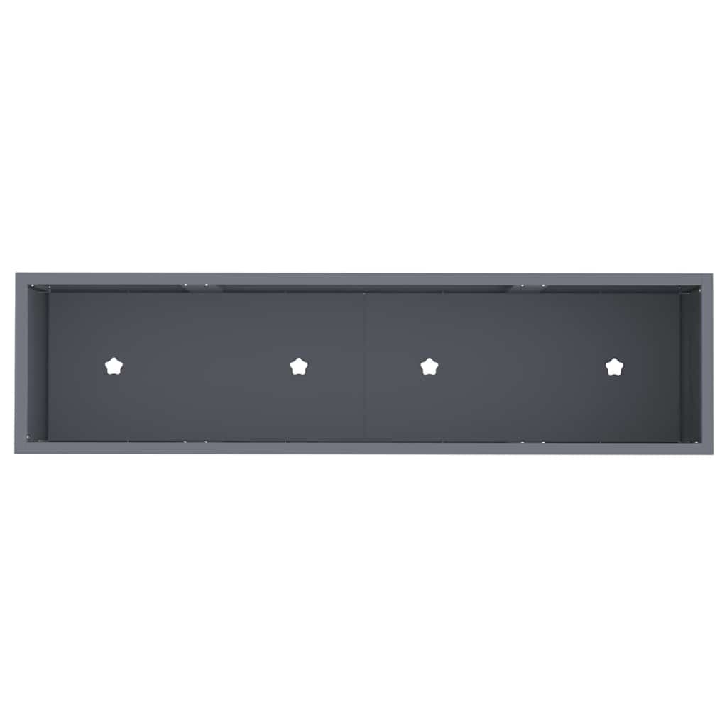 vidaXL Podwyższona doniczka ogrodowa Antracyt 100 x 26 x 82 cm Stal