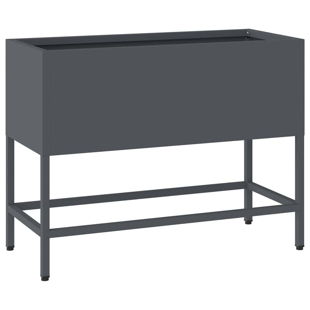 vidaXL Podwyższona doniczka ogrodowa Antracyt 60 x 26 x 45 cm Stal