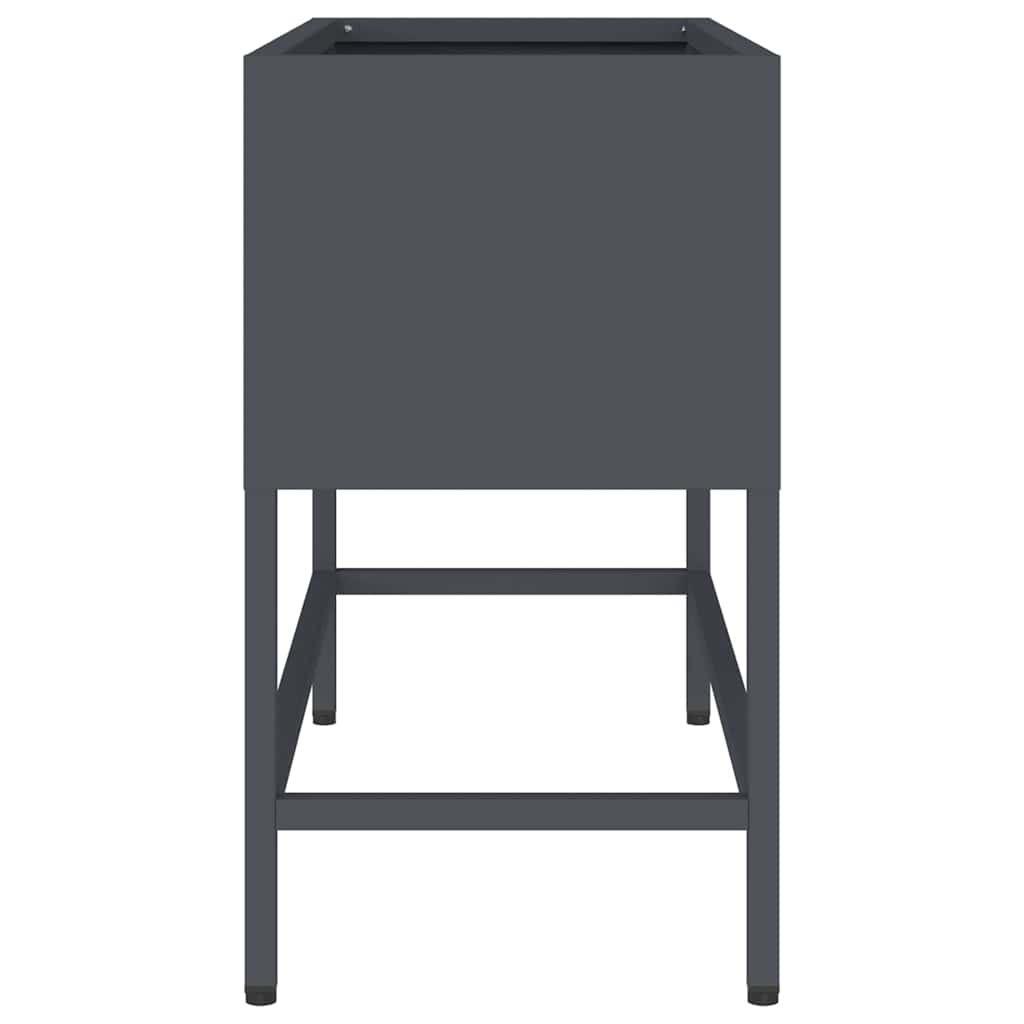 vidaXL Podwyższona doniczka ogrodowa Antracyt 60 x 26 x 45 cm Stal