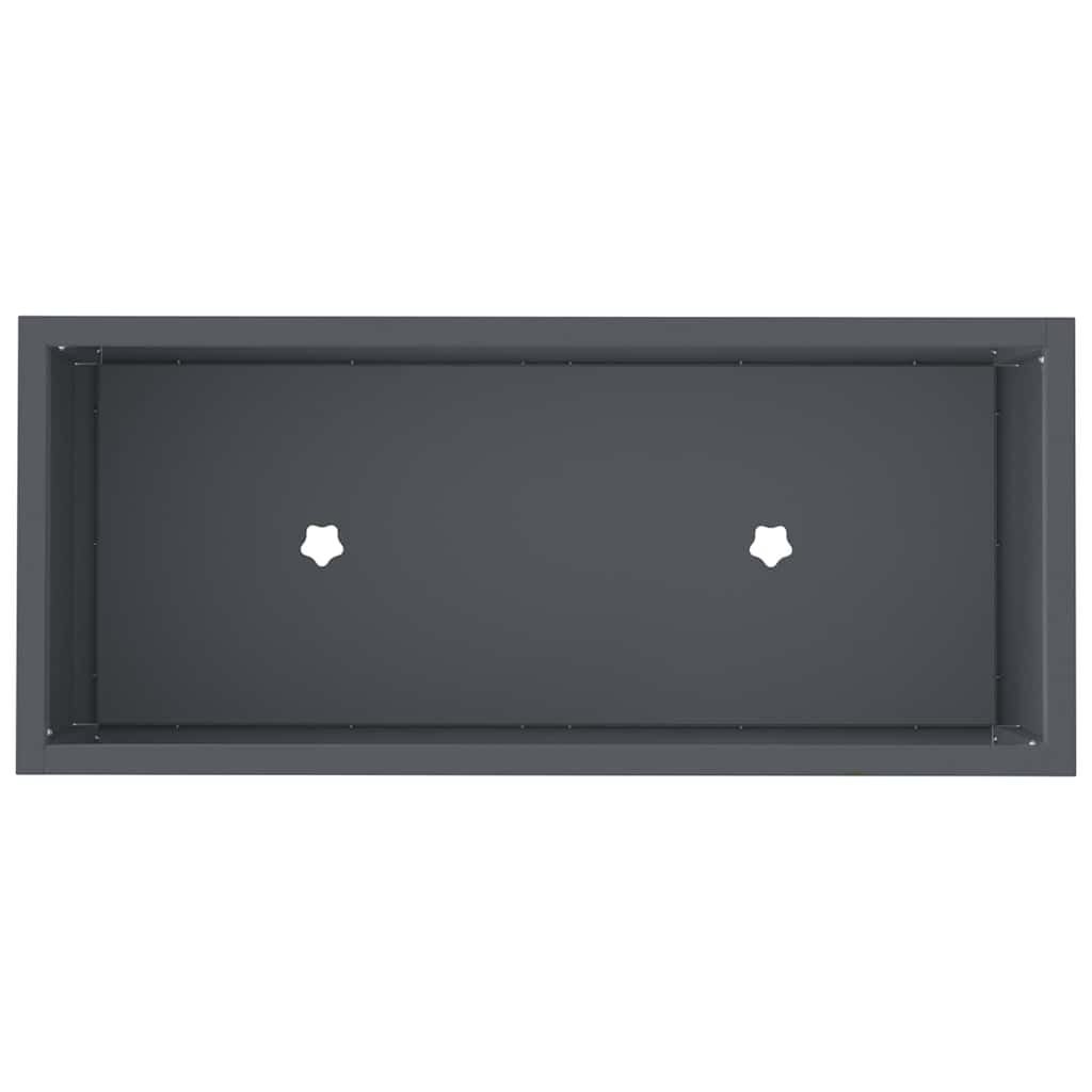 vidaXL Podwyższona doniczka ogrodowa Antracyt 60 x 26 x 45 cm Stal