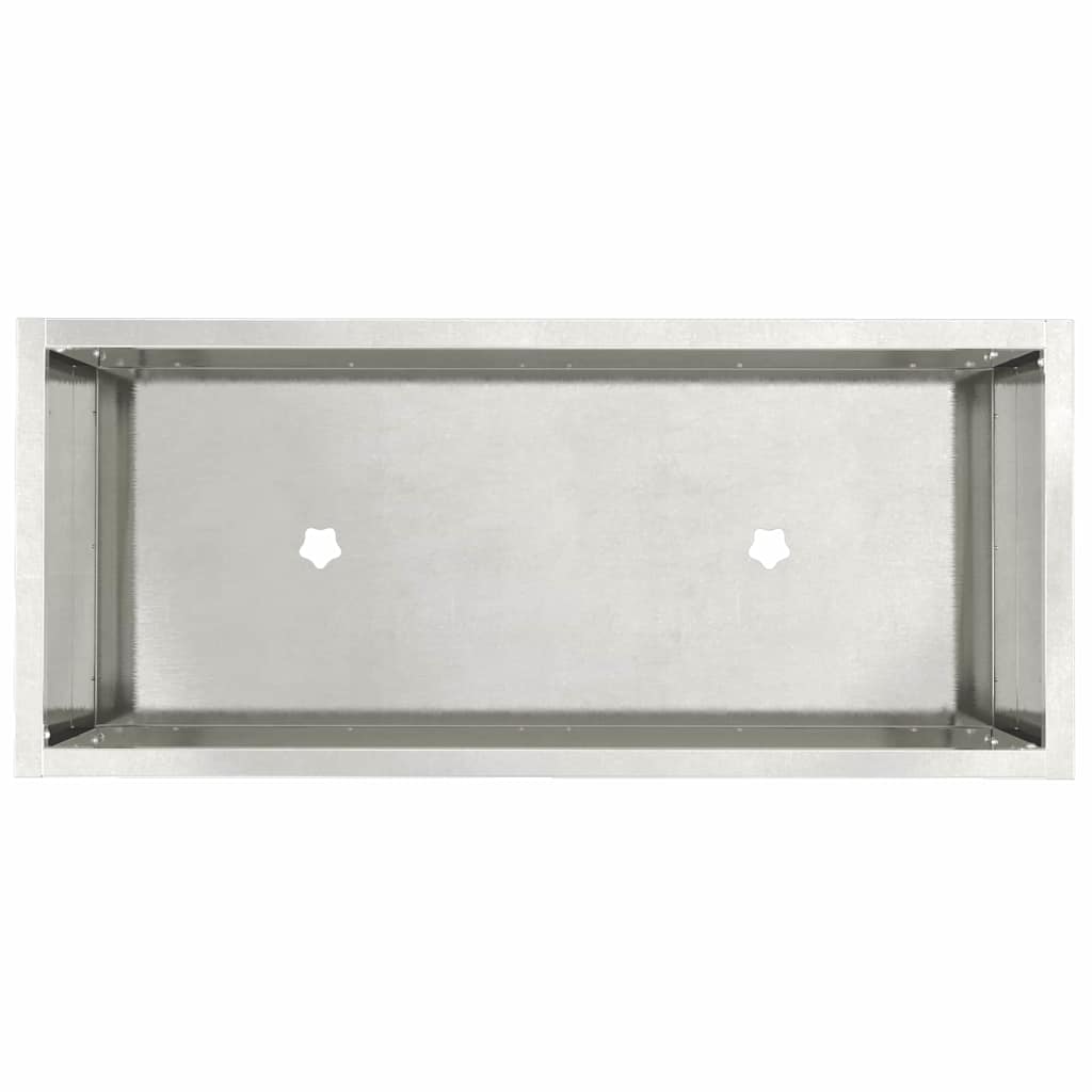 vidaXL Podwyższona doniczka ogrodowa Srebrny 60 x 26 x 45 cm