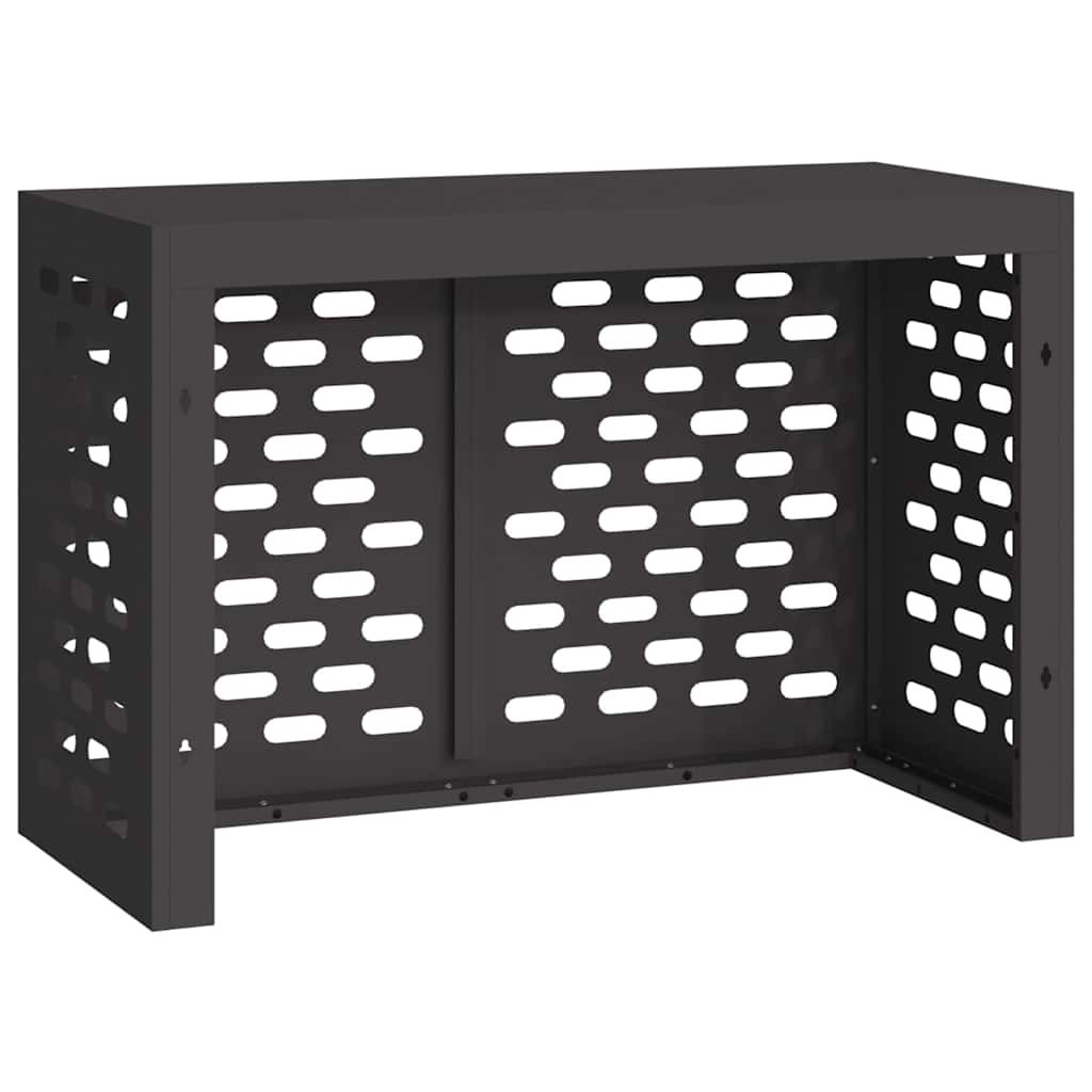 vidaXL Pokrywa do klimatyzatora Czarny 90 x 40 x 60 cm Stal