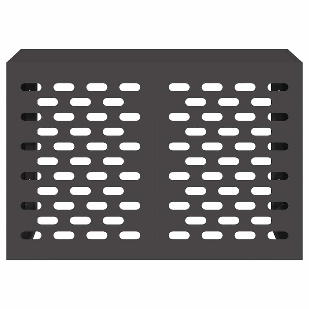 vidaXL Pokrywa do klimatyzatora Czarny 90 x 40 x 60 cm Stal