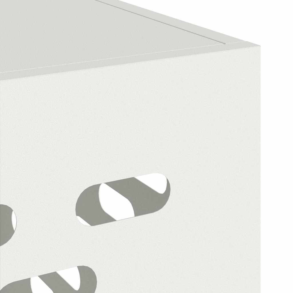 vidaXL Pokrywa do klimatyzatora Biały 90 x 40 x 60 cm Stal
