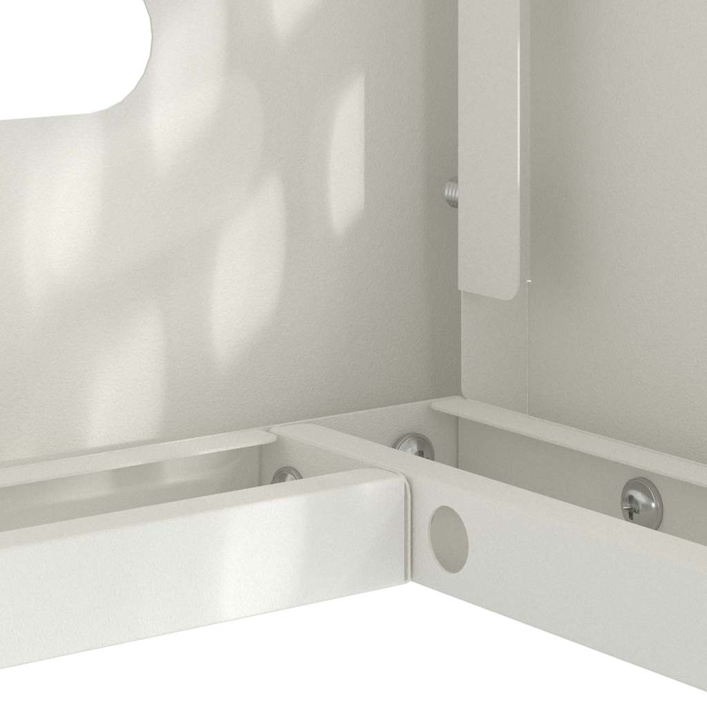 vidaXL Pokrywa do klimatyzatora Biały 90 x 40 x 60 cm Stal