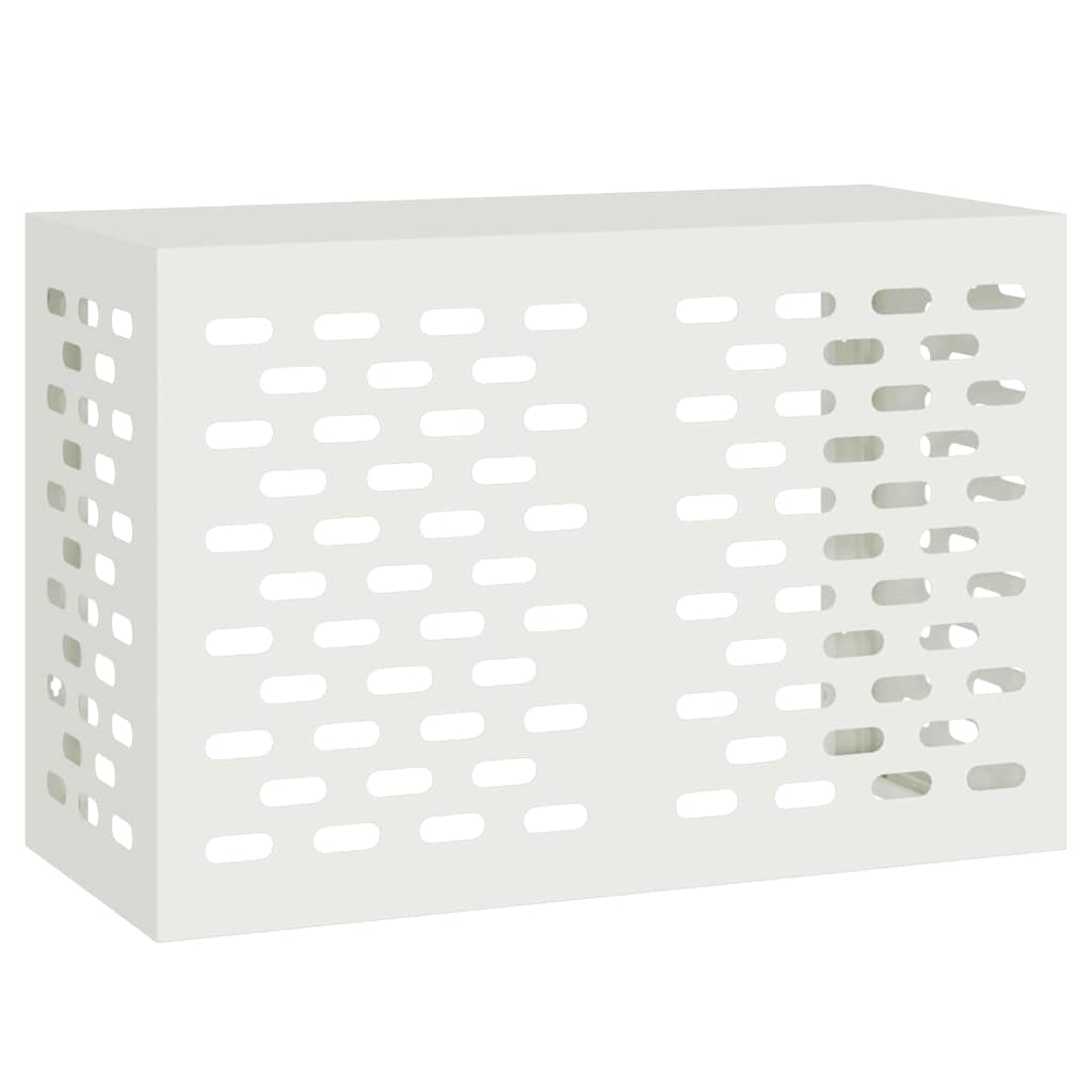 vidaXL Pokrywa do klimatyzatora Biały 90 x 40 x 60 cm Stal