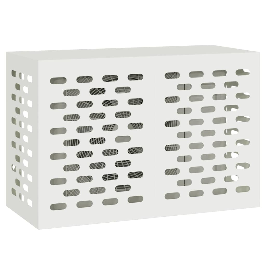 vidaXL Pokrywa do klimatyzatora Biały 90 x 40 x 60 cm Stal