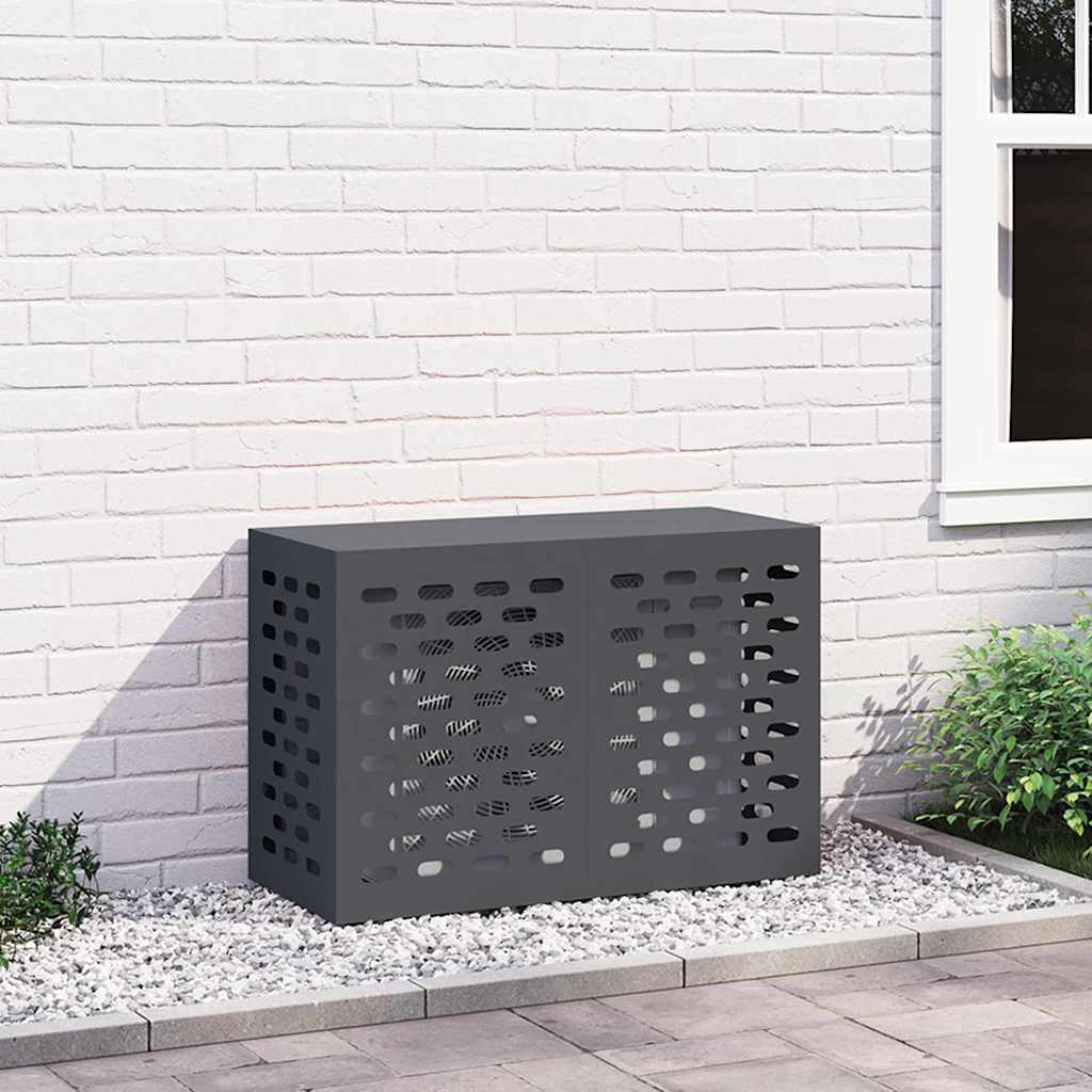 vidaXL Pokrywa do klimatyzatora Antracyt 90 x 40 x 60 cm Stal