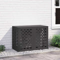 vidaXL Pokrywa do klimatyzatora Czarny 100 x 50 x 70 cm Stal